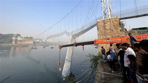 afternoon   bridge collapse  gujarats morbi happened