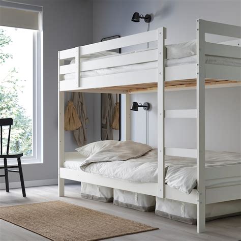 mydal bunk bed frame white ikea