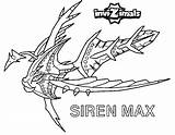 Invizimals Rex Siren sketch template