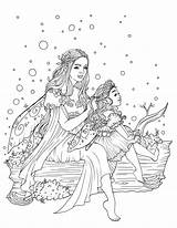 Fairy Colouring Coloring Pages Daughter Mother Printable Fairies Instant Wonder sketch template