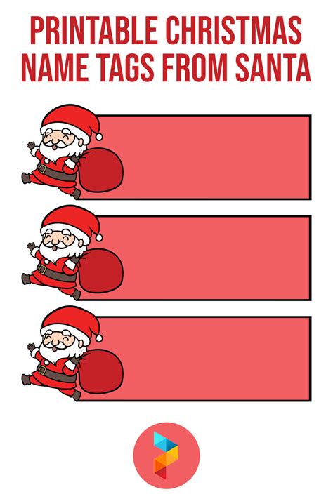 printable christmas  tags  santa     printablee