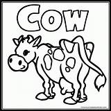 Coloring Pages Cow Printable Kids Farm Cows Printables Word Animal Print Head Cartoon Simple Search Clipart Cliparts Color Library Worksheets sketch template