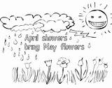 April Bestcoloringpagesforkids Showers Bring sketch template