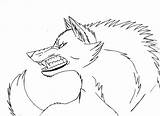 Wolf Deviantart Drawing Growl Lineart Growling Drawings Wolves Fighting Anime Sketch Reference Draw Base Choose Board sketch template