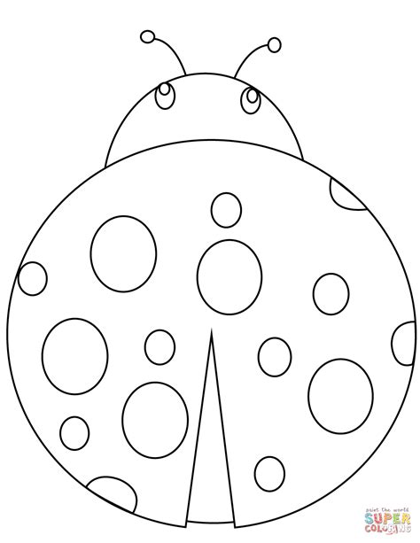 cartoon ladybug coloring page  printable coloring pages