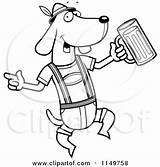 Oktoberfest Dog German Wiener Cartoon Clipart Coloring Vector Thoman Cory Outlined 2021 sketch template