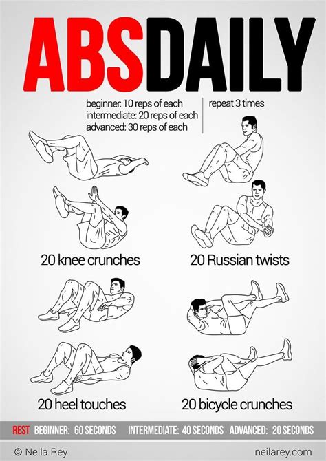 Workouts To Get Abs How To Get Abs Daily Workout
