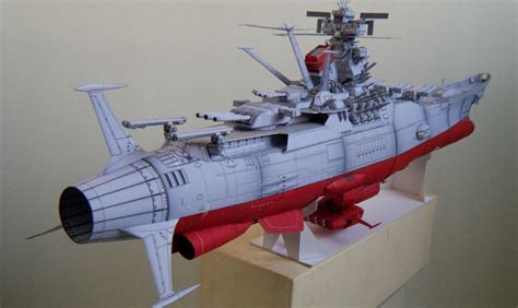 space battleship yamato   scale paper craft model