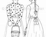 Pioneers Dressing sketch template