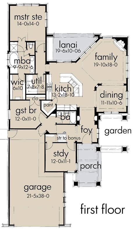 narrow cottage house plan