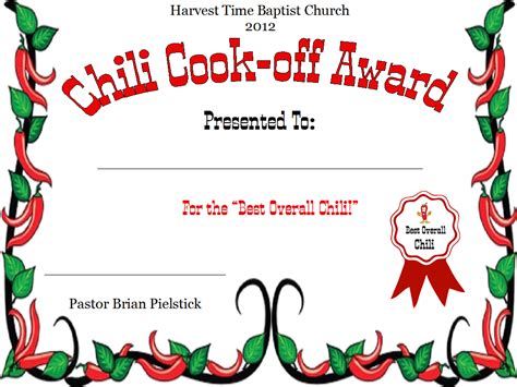 chili award categories google search chili cook   regard