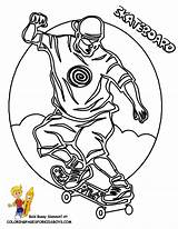 Skateboard Skateboarding Ausmalbild sketch template