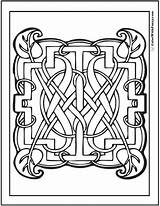 Coloring Celtic Pages Pattern Patterns Knot Knots Designs sketch template