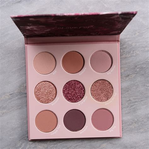 colour pop making mauves  pan pressed powder palette review swatches