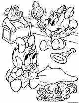 Coloring Daisy Minnie Duck Baby Mouse Pages Printable Color Print sketch template