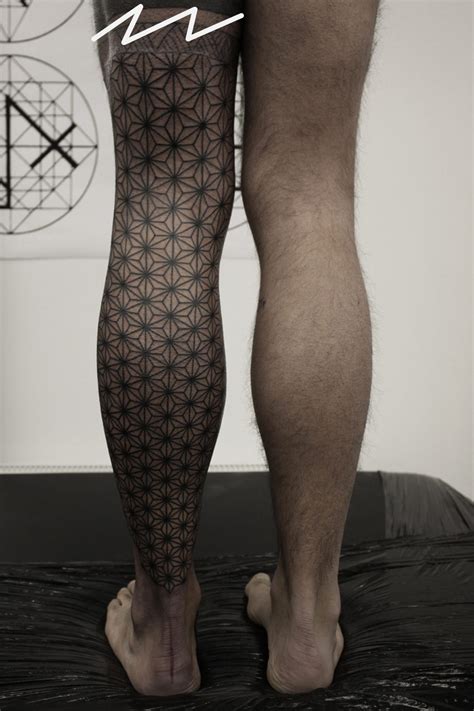 geometric leg tattoo  tattoo ideas designs