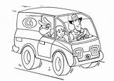 Gadget Inspector Coloring Pages Inspecteur Car Printable Coloriage Cartoon Choose Board sketch template