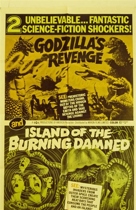 godzillas revengeisland   burning damned  posters   poster shop