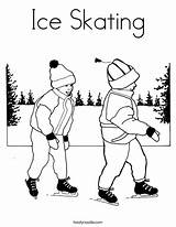 Ice Skating Coloring Pages Skate Kids Winter Skater Worksheet Skates Color Noodle Template Usa Print Popular Girl Favorites Login Add sketch template