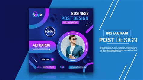 professional business instagram post design psd graphicsfamily