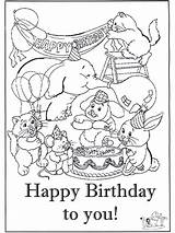 Coloring Birthday Pages Card Recognition Creativity Ages Develop Skills Focus Motor Way Fun Color Kids sketch template