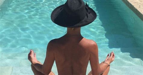 amanda holden shares topless instagram snap as she soaks up the sun huffpost uk