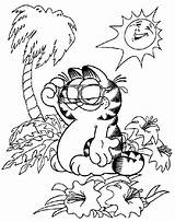 Garfield Printable sketch template