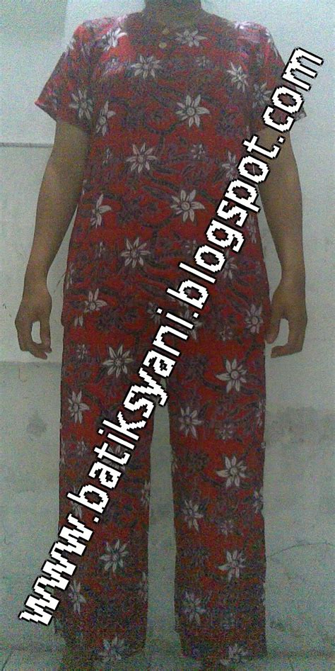 syani collection grosir setelan celana panjang batik murah