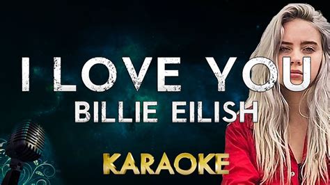 billie eilish  love   key karaoke instrumental youtube