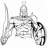 Warrior Spartan Guerriero Spartano Romano Coloring Spartaanse Greco Mythology Mascot Shield Disegni Ares Vettore Soldato Tin Carmelo Lucciano Gladiatore Clipartmag sketch template