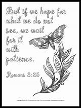 Coloring Bible Patience Verse Printable Pages Wait Flowers Nature Comment Leave Verses sketch template