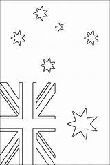 Coloring Flagge Australische Druckbare Malvorlagen Ausmalen Drapeaux Australien Englisch Ausmalbild Bandeira Pré Oceania Tvizlet Austrália Escolar Ausmalbil sketch template