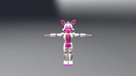 Fnaf Sister Location Funtime Foxy V2 Download Free 3d Model By