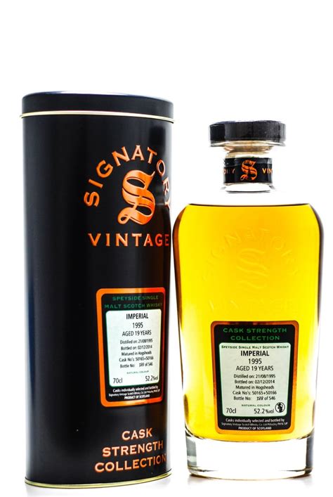 imperial imperial  years years  signatory vintage cask strength collection distilled