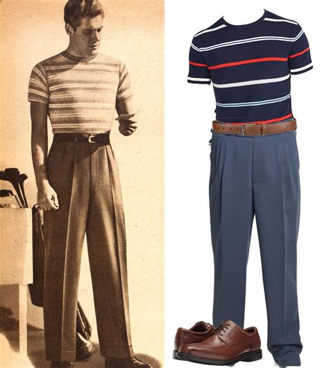 1940s men s casual clothing shirts trousers pullover vests