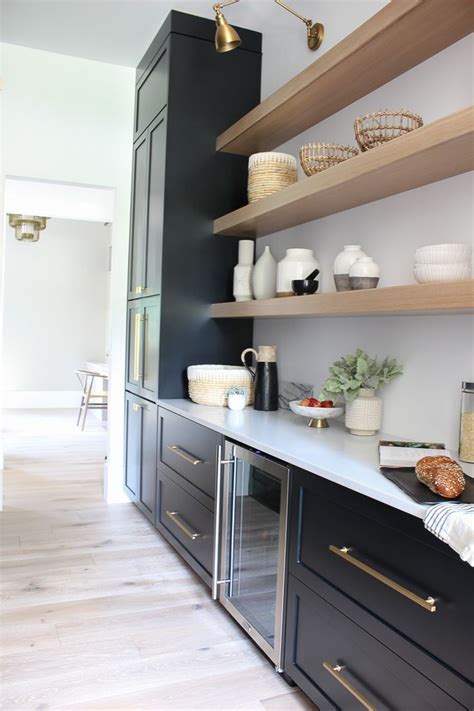 butlers pantry open shelf styling  simple tips   organic styling approach kitchen