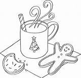 Coloring December Pages Chocolate Hot Christmas Cookies Kids Sheets Cup Colouring Adult Bestcoloringpagesforkids Template Vánoční Oman Colors Drink sketch template