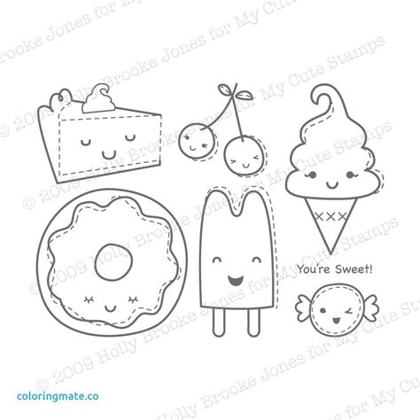 coloring book simple kawaii food coloring pages  images web