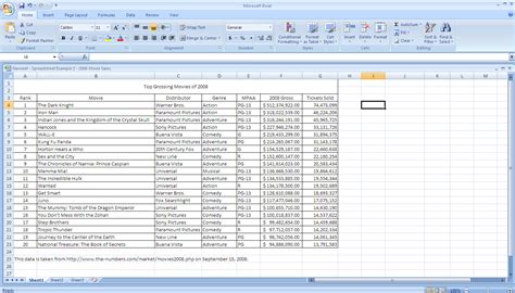 spreadsheet software db excelcom