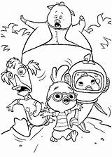 Chicken Little Coloring Pages Friends Adventure Netart Color sketch template
