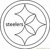 Steelers Coloring Pittsburgh Logo Pages Nfl Coloringpages101 Color sketch template