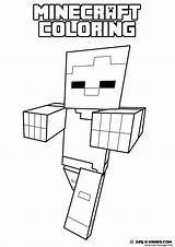 Coloring Minecraft Kids Pages Printable Print Color sketch template