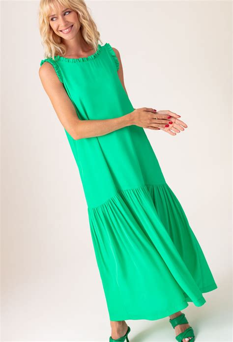 Aneta Long Green Dress