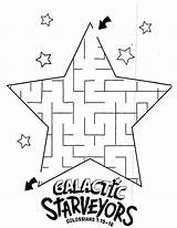 Maze Vbs Printable Galactic Starveyors Kindergarten sketch template
