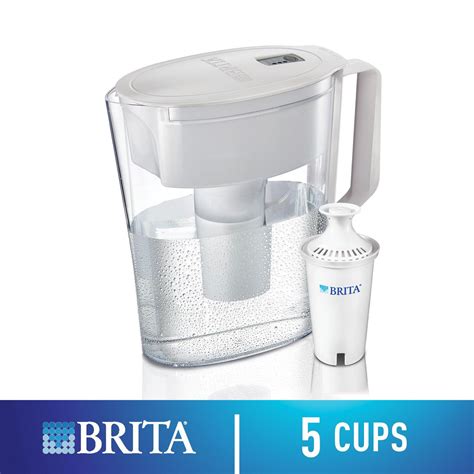 brita small  cup water filter pitcher   standard filter bpa