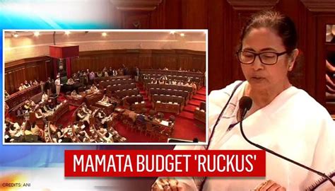Cm Mamata Presents Her 1st State Budget Bjp Raises Jai Shri Ram