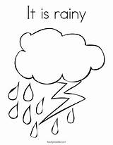 Coloring Printable Rain Pages Rainy Getcolorings Marvellous sketch template