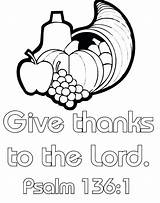 Thanksgiving Coloring Pages Printable Christian Preschool Getcolorings Color sketch template
