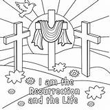 Easter Coloring Pages Religious Resurrection Am Kids sketch template