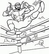 Coloring Pages Wwe Printable Online Print sketch template